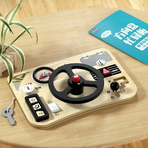 Volante de Madera Montessori - Juguete de Simulación de Conducción para Niños, Habilidades Motoras Finas y Juego Imaginativo - Product Image 2