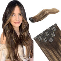 Extensions à clips en cheveux naturels bouclés européens de qualité supérieure, cheveux naturels Remy, cuticule intacte, extensions à clips en cheveux humains