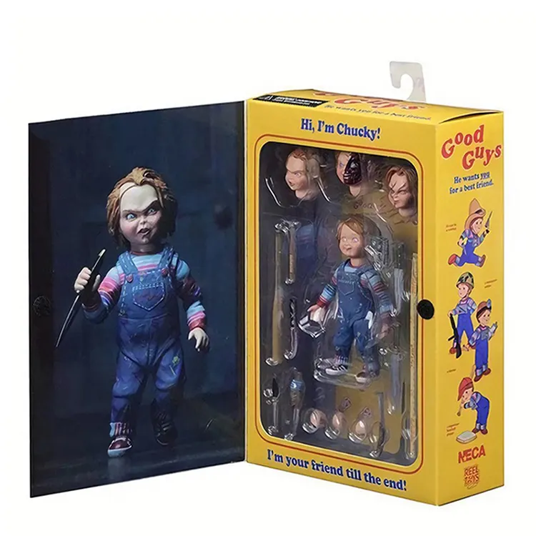 Neca Chucky série de TV bons homens modelo colecionável noiva de Chucky 3 conjunto de bonecos de PVC de brinquedo de horror Chucky