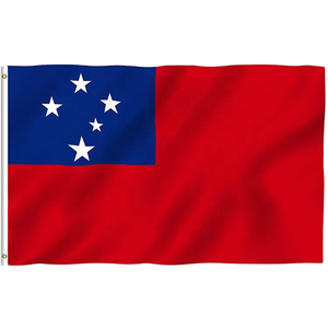 Bandera <span class=keywords><strong>de</strong></span> Samoa en Polyester, banderole <span class=keywords><strong>de</strong></span> décoration extérieure sur mesure, bannière <span class=keywords><strong>de</strong></span> 3x5 pieds, drapeau <span class=keywords><strong>de</strong></span> Samoan, 100% Polyester, vente en gros - Product Image 6