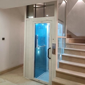 Mini-ascenseur à cadre en alliage d'aluminium pour portique de 2ème étage, idéal pour petits espaces et villas, élévateur de passagers, monte-charge, ascenseur. - Product Image 6