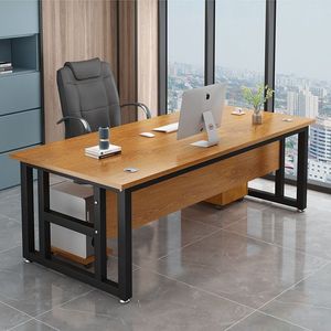 Set Scrivania Ufficio Moderno di Lusso Minimalista, Postazione di Lavoro Direzionale con Sedia, Scrivania Computer Commerciale Singola per Studio Domestico - Product Image 1