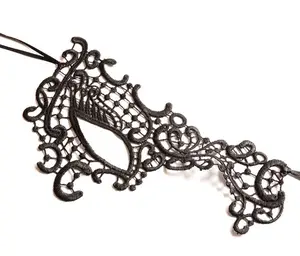 Modern Women Cosplay Ball Games Sexy One Eye Masks with Lace Materials