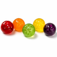 Boule de gel compressible translucide aux couleurs variées, motif kiwi, lot de 10, jouet anti-stress, décoration de bureau, jouets moelleux