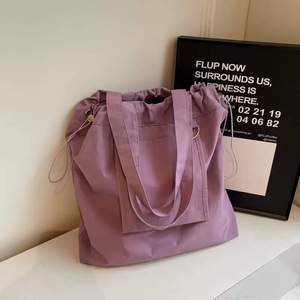 Bolsa de Mano Personalizada Ecológica de Gran Capacidad con Cordón de Nailon, Bolsa de <span class=keywords><strong>Compras</strong></span> Diaria de Color Sólido para Regalos Pequeños - Product Image 2