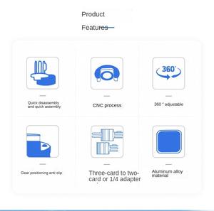 Аксессуары для камеры Gopros адаптер для штатива с 1/4 резьбой заводская цена - Product Image 5