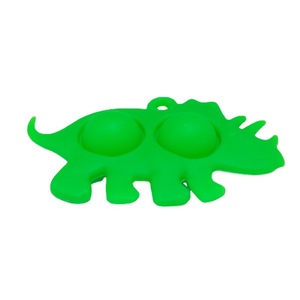 Flagship Silicone Dinosaur Keychain Pendant Backpack Charm Small Gift Green Cartoon Creative Shape - Product Image 5