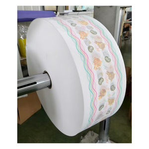 Soft Touch Color Printing Laminated PE Film <strong>Roll</strong> for Baby Diapers Material Making - Product Image 1