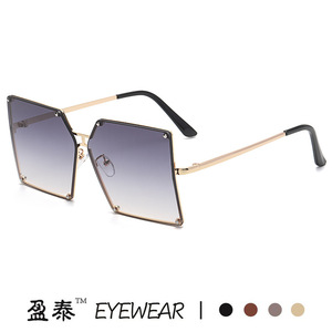 Yingtai Eyewear <b>Square</b> <b>Sunglasses</b> Metal Frame UV400 Protection For Women - Product Image 5