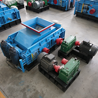 Concasseur à double rouleau pour sable et asphalte, moteur réglable, granulométrie fine, haute capacité, certifié ISO CE, fonctionnement stable