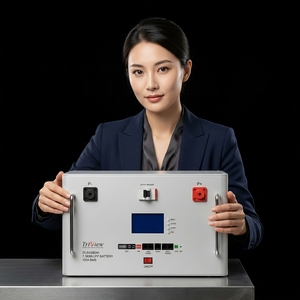 Boîtier de <span class=keywords><strong>batterie</strong></span> LiFePO4 25,6 V 280 Ah avec BMS 100 A et écran LCD, pack de batteries prismatiques pour stockage d'énergie solaire - Product Image 2