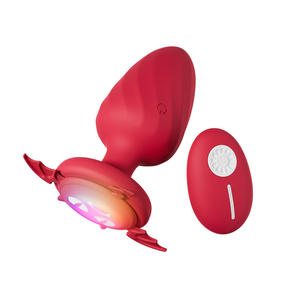 Multi-Frequency Strong <b>Vibration</b> Little Devil Design Anal <b>Plug</b> With Led Light For Adult - Product Image 5