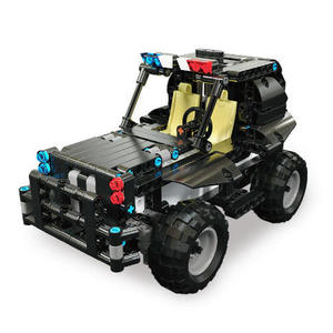 13005-08 Voiture de Commande Urbaine en Plastique ABS pour Enfants 0-3 Mois, Blocs de Construction DIY à Assembler, Télécommandée Électrique et Armée - Product Image 1