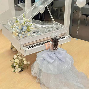 Ak robe de mariée princesse haut de gamme pour filles avec grande <span class=keywords><strong>queue</strong></span> fille scène Performance spectacle hôte <span class=keywords><strong>Piano</strong></span> Performance robe - Product Image 4