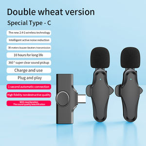 ビデオ録画タイプCワイヤレスマイクに最適な最小のワイヤレスマイク - Product Image 4