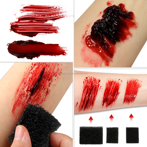 SFX maquillaje efectos especiales cicatrices falsas fiesta spray de <span class=keywords><strong>sangre</strong></span> falsa comestible gel de <span class=keywords><strong>sangre</strong></span> falsa <span class=keywords><strong>Halloween</strong></span> kit de maquillaje de <span class=keywords><strong>sangre</strong></span> falsa - Product Image 3