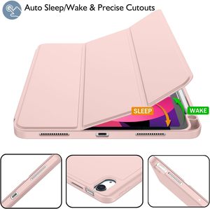 เคสอัจฉริยะสำหรับ <span class=keywords><strong>iPad</strong></span> Air 11 นิ้ว/4/5/pro 11 นิ้ว (2018-2022) พร้อมที่ใส่ดินสอและฝาหลัง TPU นิ่ม พร้อมฟังก์ชั่นปลุก/พักอัตโนมัติ (M2/3/4) - Product Image 2