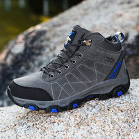 Bottes d'hiver imperméables professionnelles unisexes, chaussures de randonnée en daim à tige haute, antidérapantes, bottes de montagne pour l'extérieur, OEM/ODM