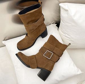 Botines de Mujer a la Moda, Personalizados, con Tacón Grueso, Diseño Elegante para Damas - Product Image 2