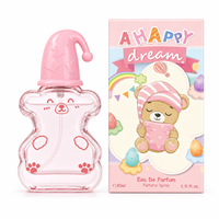 A Happy Dream Eau de Parfum 30ml Spray pour Enfants, Flacon Rose Motif Ours Mignon, Parfum Cadeau