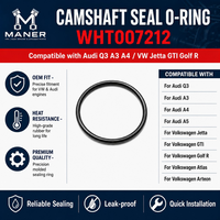 MANER Camshaft Adjuster Magnet Seal O‑ring WHT007212 WHT007212B Untuk EA888 Gen3 1.8T 2.0T Audi A4 A5 A7 Q5 VW Passat CC EOS Tigua