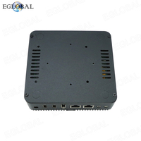 EGLOBAL-Miniordenador industrial resistente, J4125, N100, N150, 2Lan, Linux, Ubuntu, para redes y LoT, sin ventilador, VPN industrial