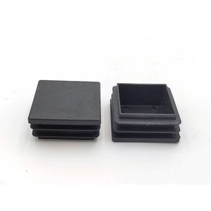 Tapón cuadrado de plástico con fieltro para muebles, antirrayas, para cubrir tubos de mesas, sillas y estantes, tapón de sellado. - Product Image 2