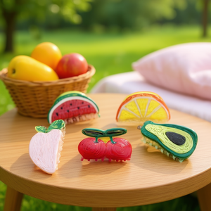 Pince à cheveux Fruit Claw Clip 9 cm pour femmes et filles - Product Image 2