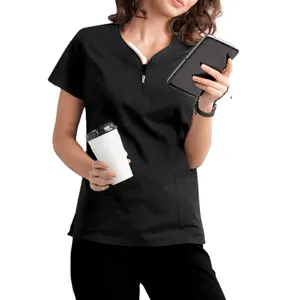 New Medic Scrub Uniforms Jogger Long Sleeves Scrubs Tops Jogger Pants Scrubs Sets for Doctors or Nurses