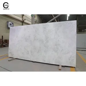 New design Concrete series quartz stone polished surface Grey quartz slabs for worktop