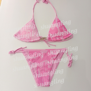 Bikinis personnalisés, maillots <span class=keywords><strong>de</strong></span> <span class=keywords><strong>bain</strong></span> avec logo en métal, maillots <span class=keywords><strong>de</strong></span> <span class=keywords><strong>bain</strong></span> avec string, maillots <span class=keywords><strong>de</strong></span> <span class=keywords><strong>bain</strong></span> pour femmes, ensemble <span class=keywords><strong>de</strong></span> bikinis deux pièces actifs - Product Image 3