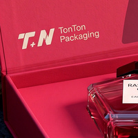 Boîte cadeau personnalisée de parfum rouge premium et boîte de présentation magnétique pour parfum avec boîte en papier parfumé pour l'emballage de parfum