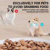 Intelligenter RFID Katzen- und Hunde-Roboter-Futterautomat Zeitgesteuert Quantitativ Sichtbar WLAN-fähiger Smart-Mikrochip Haustierfütterer