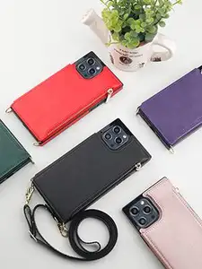 LFD1061 Dompet Modis Fungsi Lucu Grosir Kulit Mesin Casing Ponsel Silikon 6.1 6.7 Inci Casing Tas Ponsel