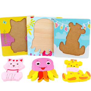Rompecabezas <span class=keywords><strong>de</strong></span> Madera 3D <span class=keywords><strong>de</strong></span> <span class=keywords><strong>Animales</strong></span> <span class=keywords><strong>de</strong></span> Dibujos Animados Montessori al por Mayor para Niños <span class=keywords><strong>de</strong></span> 2 a 13 Años, Menos <span class=keywords><strong>de</strong></span> 50 Piezas, Juguete Educativo - Product Image 6