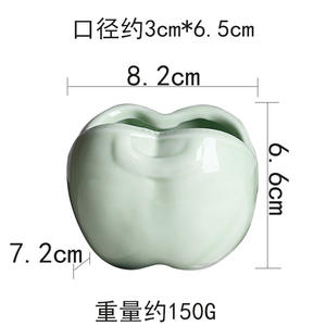 <span class=keywords><strong>Pot</strong></span> en céramique pour plantes succulentes, motif <span class=keywords><strong>pomme</strong></span> mignon, transfrontalier, vase pour plantes vertes succulentes, <span class=keywords><strong>petit</strong></span> <span class=keywords><strong>pot</strong></span> de bureau créatif, ornement respirant - Product Image 5