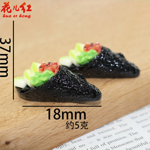 ชุดตุ๊กตาทำอาหารซูชิแบบม้วน 3 มิติ ใหม่ล่าสุด พร้อมชาร์มตกแต่งเคสมือถือ DIY ด้วยเทคนิคการเคลือบน้ำมัน รูปผลไม้/อาหาร - Product Image 5