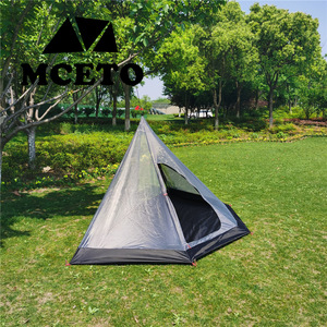 Mceto Pyramid <b>Tent</b> 285x140x130mm <b>Single</b> Layer Lightweight Camping Mosquito Net Four Seasons Outdoor Use - Product Image 2