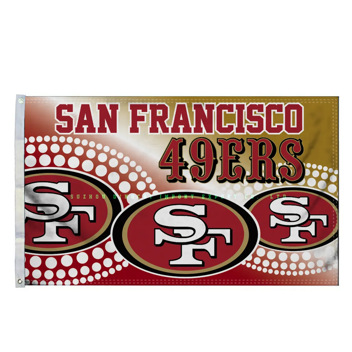 Fast Delivery No MOQ Custom Design Printing All USA Football 32 Teams San Francisco 49ers Banner
