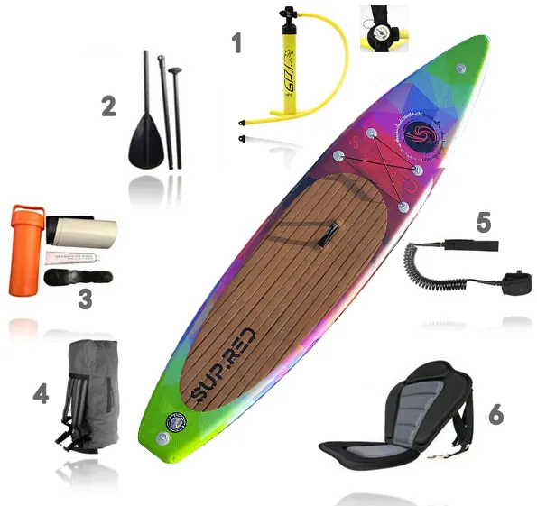 Proveedor de China BSCI / CE OEM, venta al por mayor, tabla de práctica de surf inflable personalizada, tabla sup Bord SAP