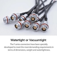 Conector Circular Push-Pull Compatible con Fischer Ultimate UP01, Enchufe UR01, Serie 07, Código 1U, Tipo M/F, 2/3/4/5/7/9 Pines