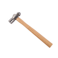 Marteau à tête sphérique en acier forgé avec manche en bois 1LB/2LB pour le travail des métaux et le rivetage