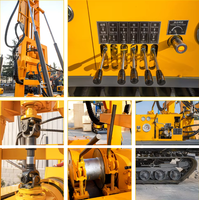 Machine de forage de puits d'eau industrielle Hengwang 200m, combinée diesel-pneumatique, pour l'irrigation agricole