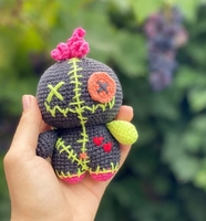 Vente chaude Nouveau Design Crochet Super Belle Enfants Jouets 12cm Haute Poupée Vaudou Amigurumi Porte-clés Coton Matériel