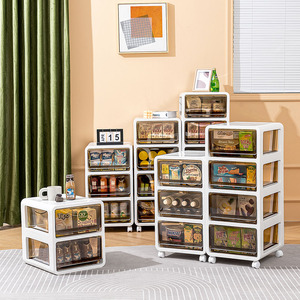 <strong>Drawer</strong> <strong>Storage</strong> Cabinet <strong>Plastic</strong> Multi-layer Locker Bedroom File Cabinet Desk Under The Finishing Cabinet - Product Image 3