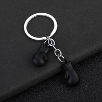 Porte-clés en alliage métallique en forme de gants de boxe, mini porte-clés de boxe, accessoire en alliage de zinc de haute qualité, superbe porte-clés de boxe