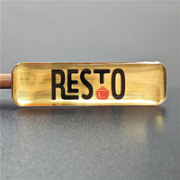 BONI Maßgefertigte Gebürstete Gold-Aufkleber, Gestanzte Etiketten, Gewölbte 3D-Aufkleber, Transparente Gel-Logo-Harz-Epoxid-Domaufkleber