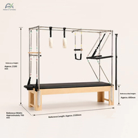Versátil Reformer de Pilates 3 en 1 de Madera de Arce para Accesorios de Pilates y Uso en Gimnasios