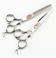 Tijeras de barbero de diseño profesional, nuevo diseño a la moda, FMc-13, plata, leopardo, 6,0/6,5 pulgadas
