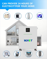 Untuk Sistem Penyimpanan Energi Surya Rumah Tangga Hibrida yang Dapat Ditumpuk, Baterai LiFePO4 15kWh All-in-One dengan Inverter 6kW